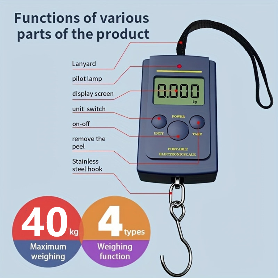 Gadgets For Electronics - Alat Timbangan Gantung Portabel Digital Elektronik