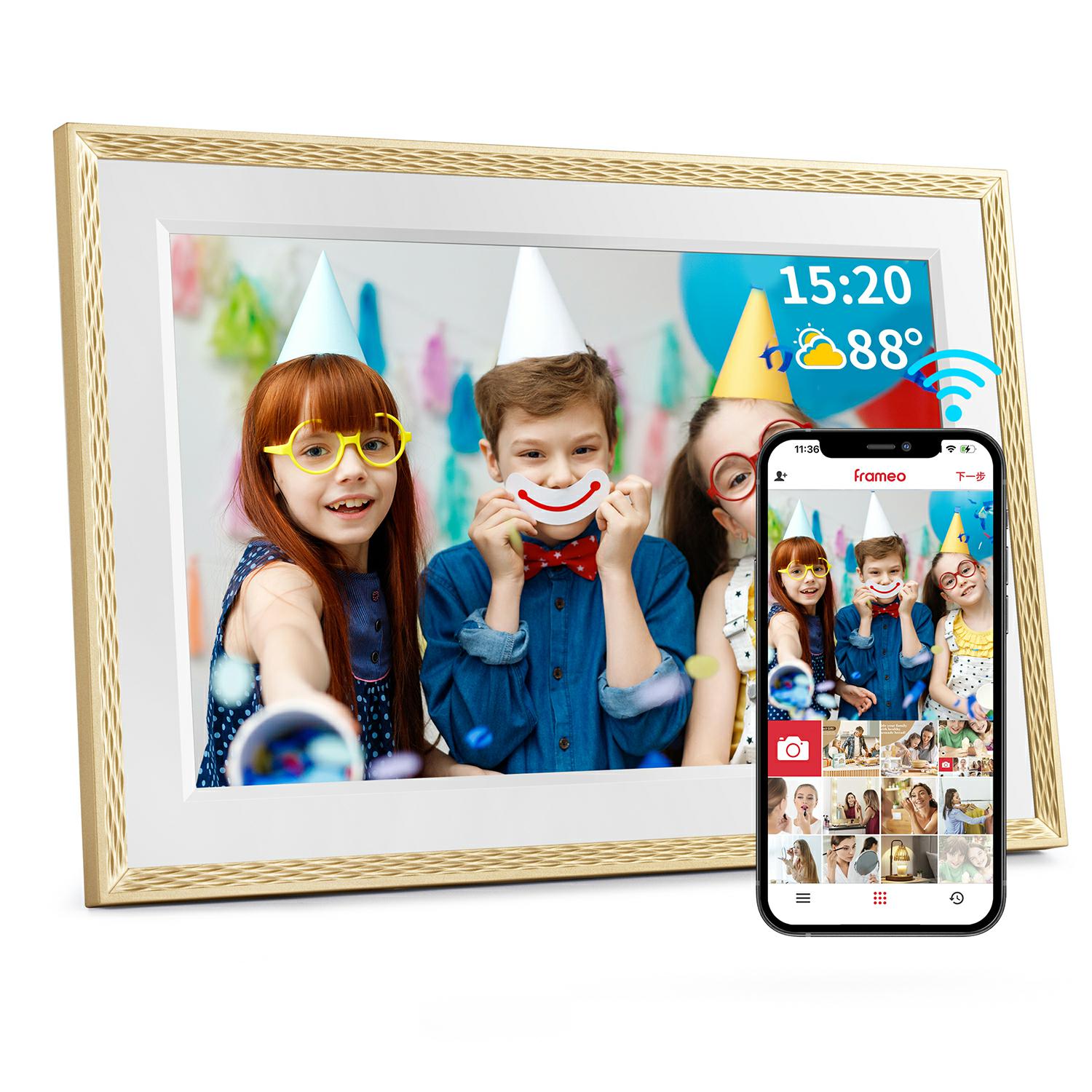 Digital Photo Frame Wifi - Frameo Bingkai Foto Digital 10.1 Inci,