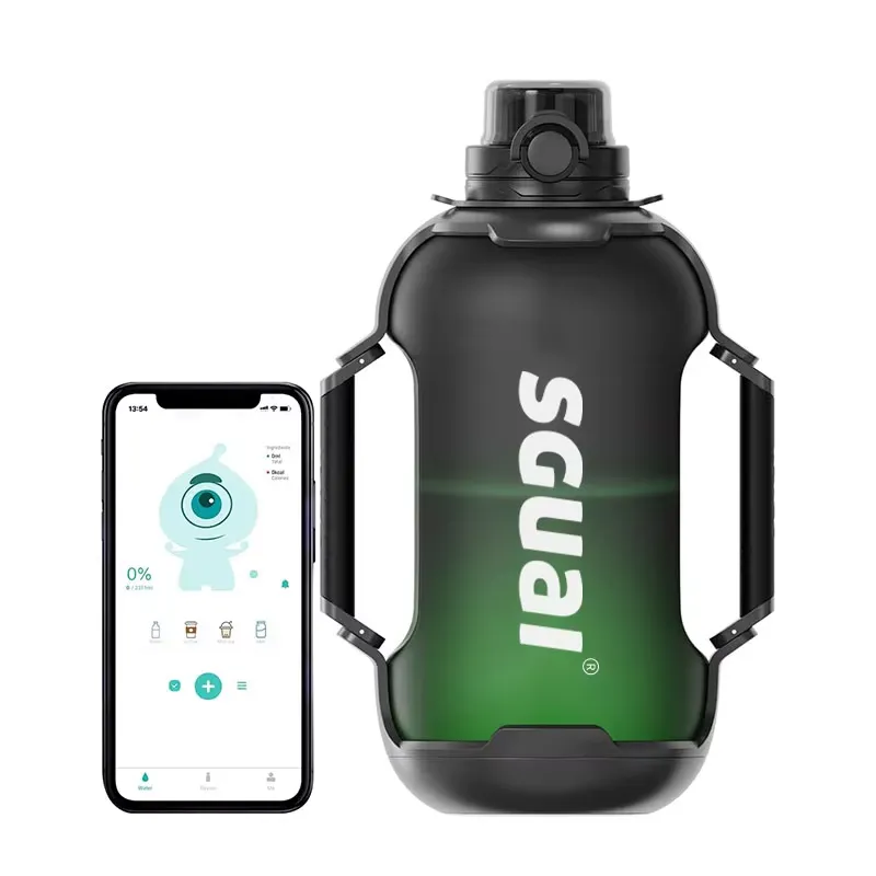 Smart Water Bottle Tracker - 【CHIMU HOME】Botol Air Pintar Tritan 44oz/1300ml,