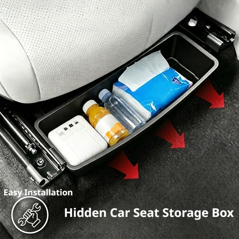 Gadgets For Electronics - Kotak Penyimpanan Bawah Kursi Mobil Universal,