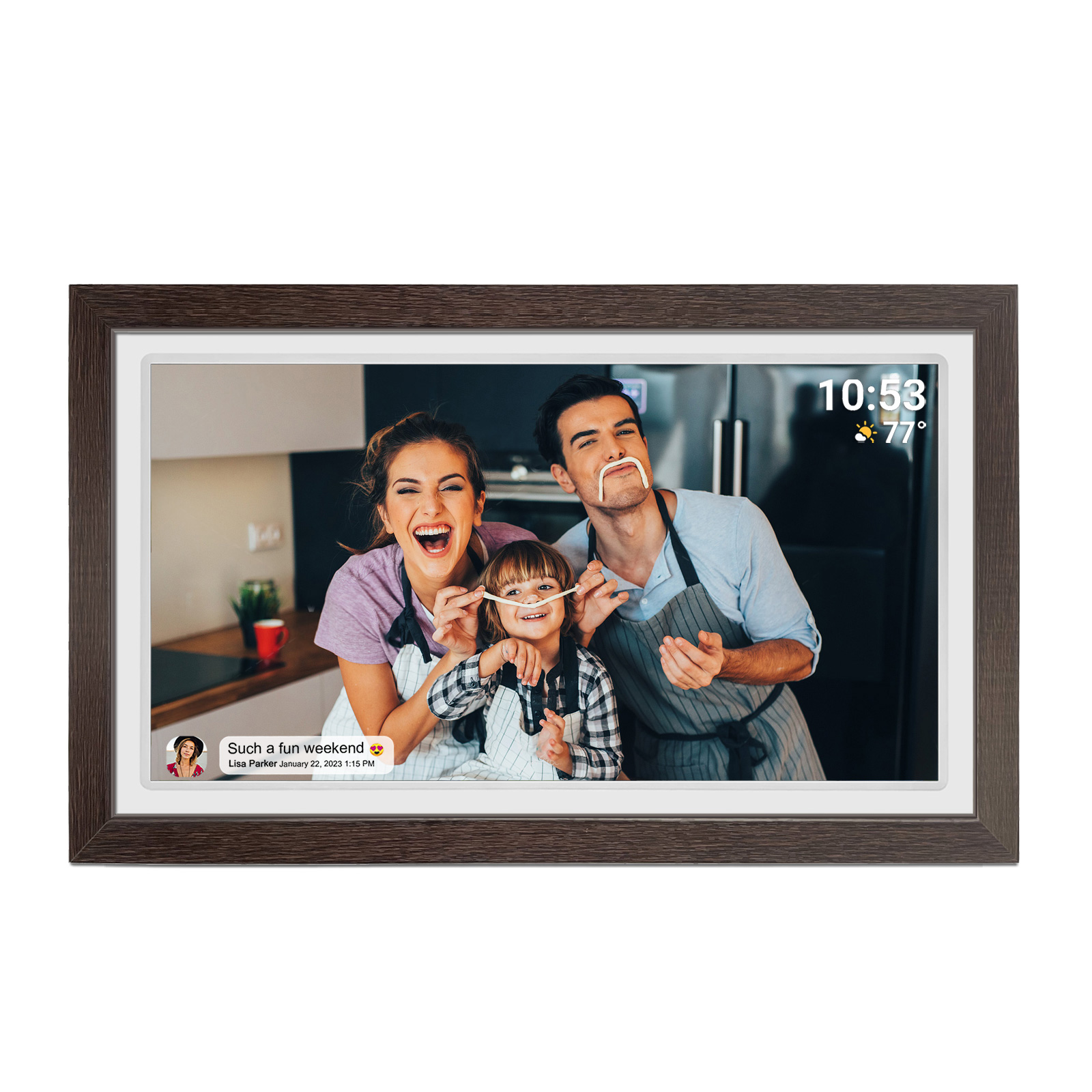 Bingkai foto digital WiFi 21,5 - Digital Photo Frame Wifi ulasan dan harga