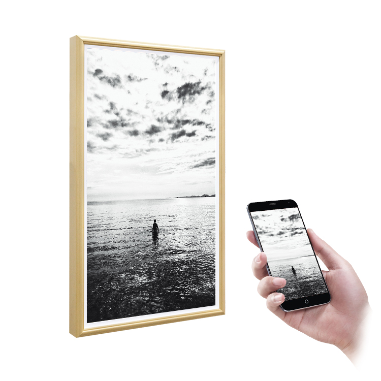 Bingkai Foto Digital Kayu Pint - Digital Photo Frame Wifi ulasan dan harga