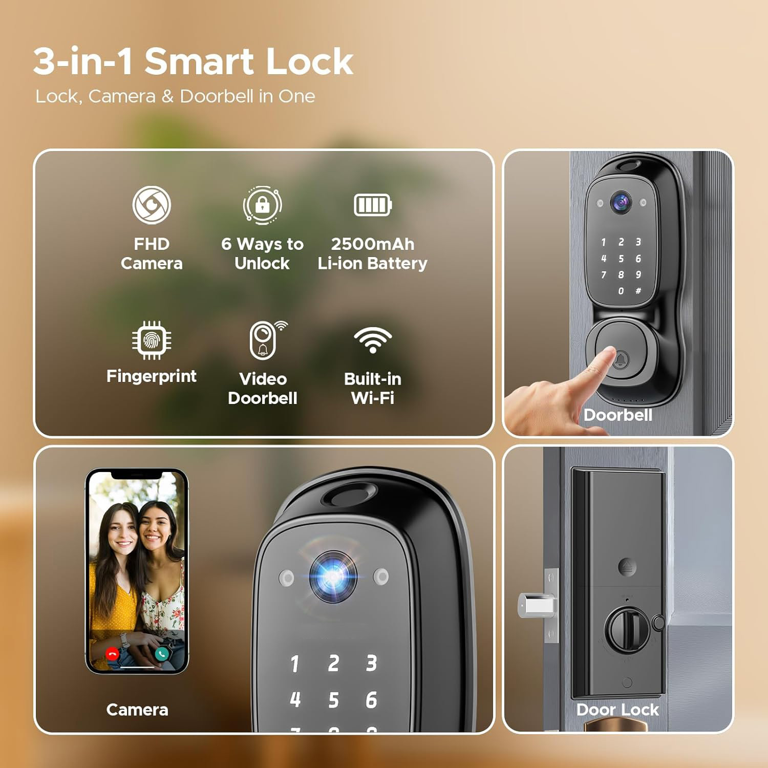 Kunci Pintu Pintar Wifi Tuya ‎ - Electronics & Gadgets Charging Gocable 8 In 1 Edc 100W Cable ulasan dan harga