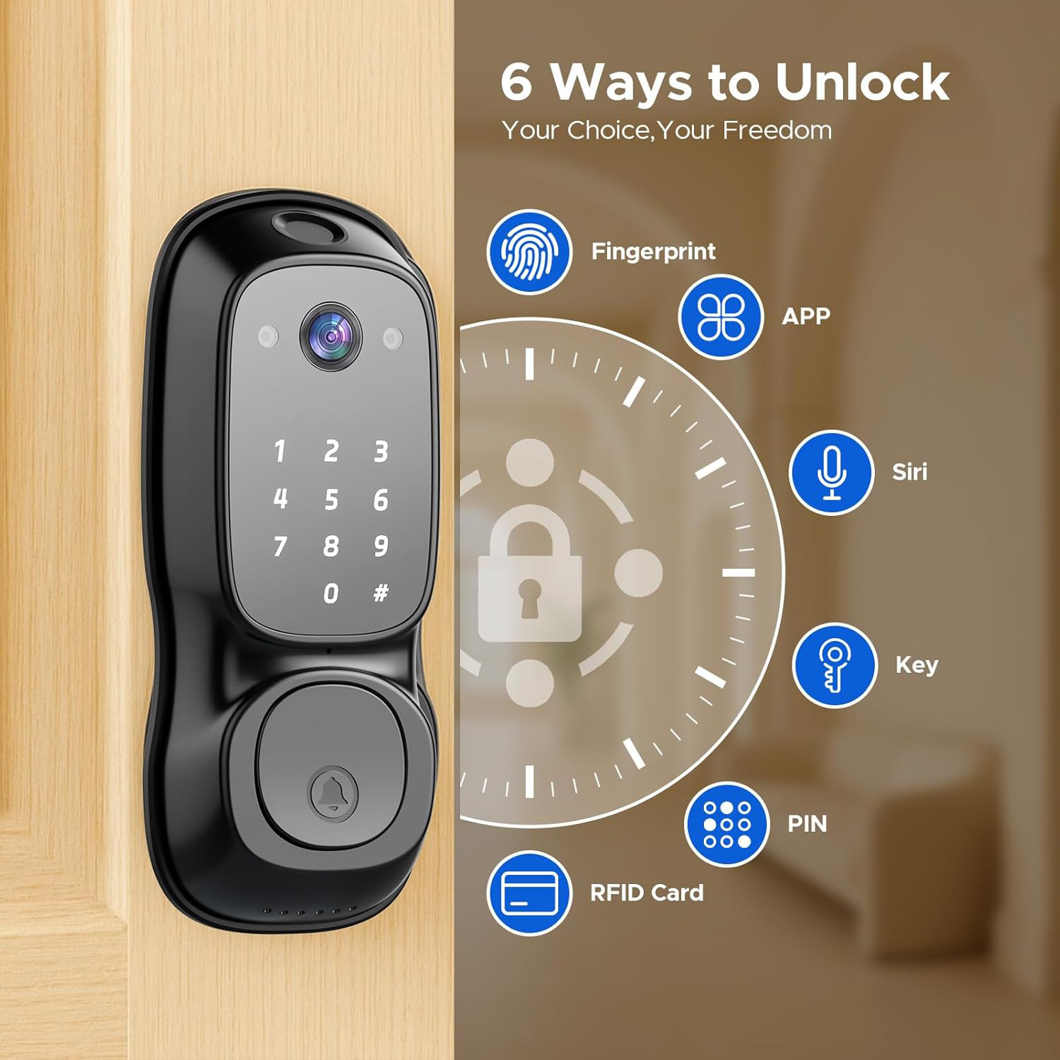 Kunci Pintu Pintar Wifi Tuya ‎ - Electronics & Gadgets Charging Gocable 8 In 1 Edc 100W Cable ulasan dan harga