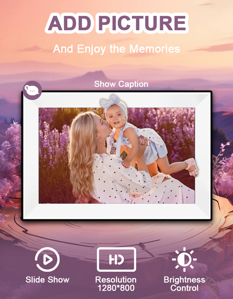Bingkai Foto Digital Uhale 10. - Digital Photo Frame Wifi ulasan dan harga