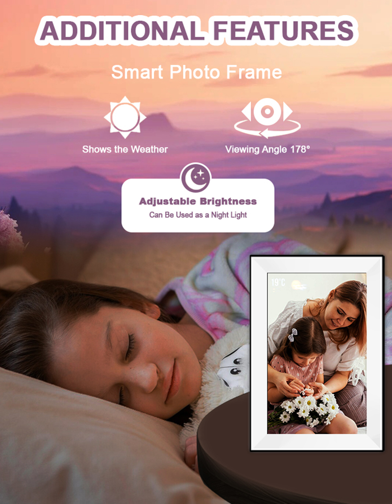 Bingkai Foto Digital Uhale 10. - Digital Photo Frame Wifi ulasan dan harga