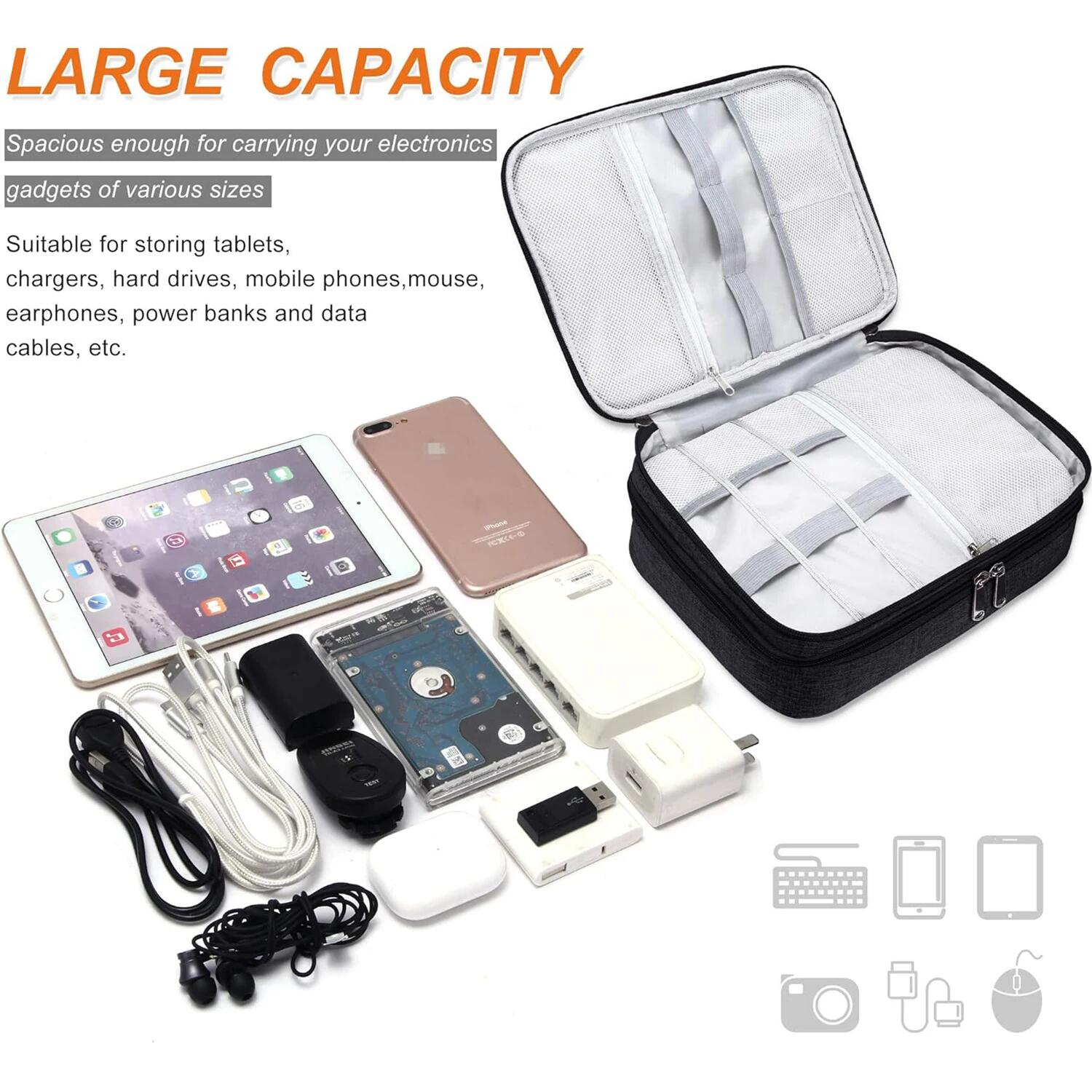 Tas Penyimpanan Digital Portab - Electronics Gadgets Bag ulasan dan harga
