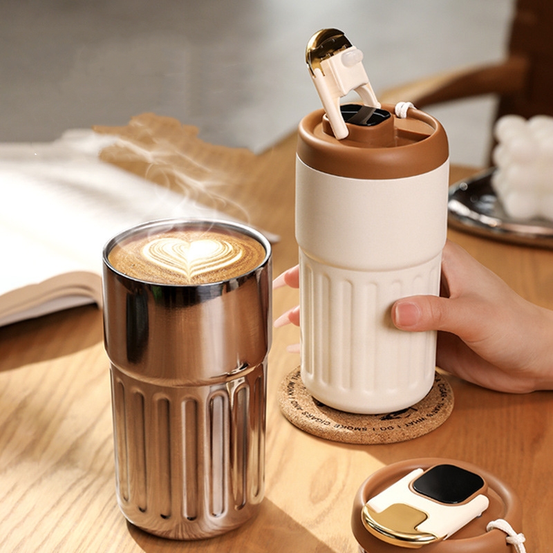Mug kopi insulasi pintar baja  - Smart Water Bottle Tracker ulasan dan harga