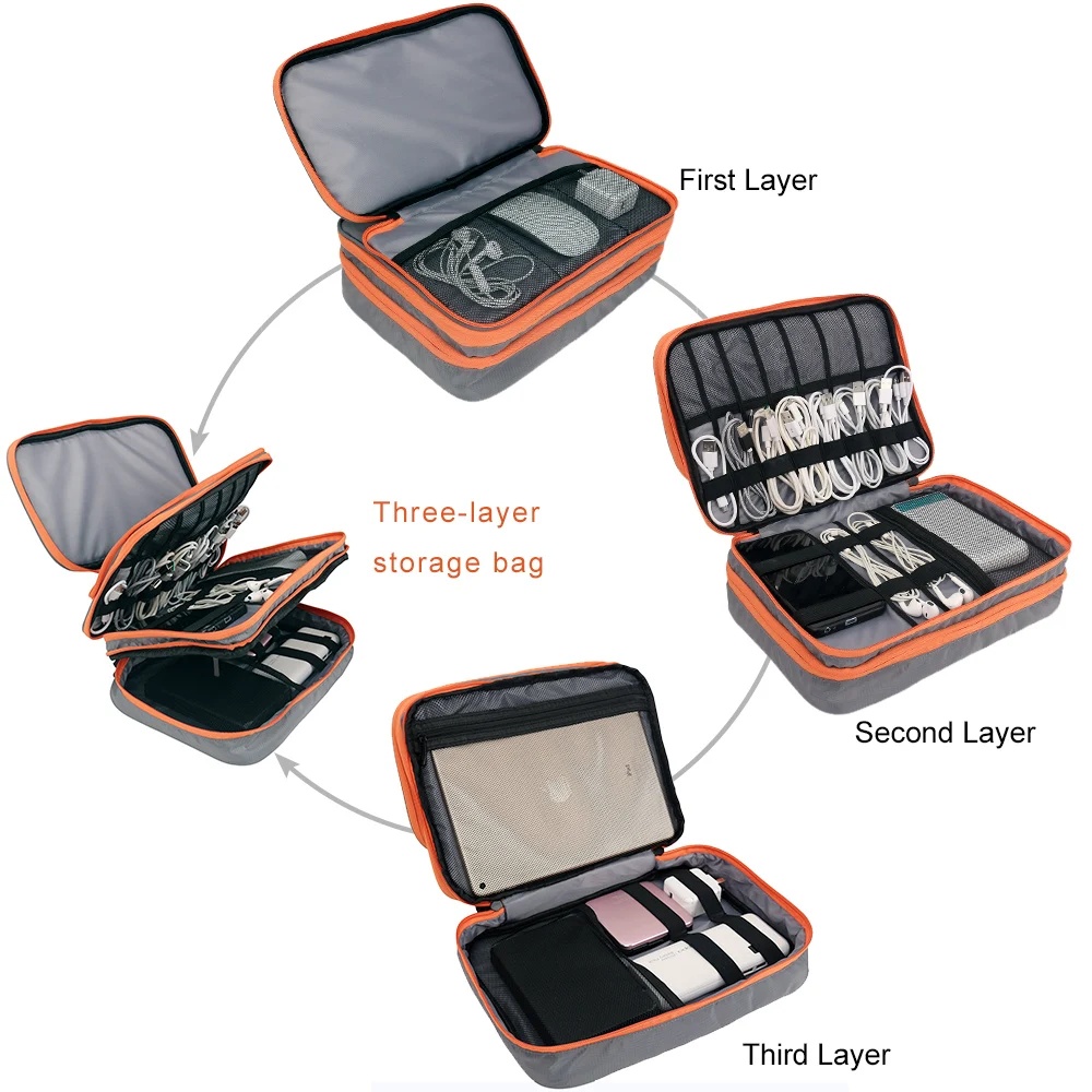 Tas Organizer aksesori elektro - Electronics Gadgets And Accessories ulasan dan harga