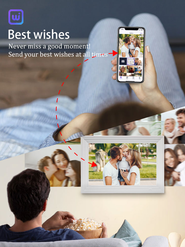 Bingkai foto Digital WiFi 10.1 - Digital Photo Frame Wifi ulasan dan harga
