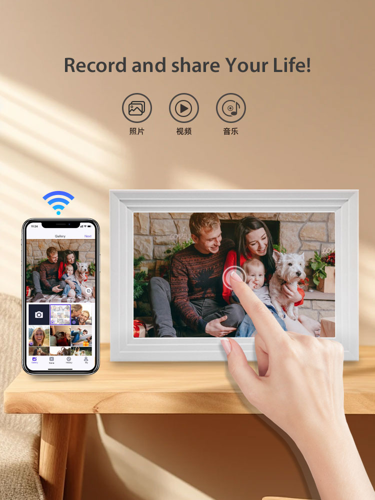 Bingkai foto Digital WiFi 10.1 - Digital Photo Frame Wifi ulasan dan harga