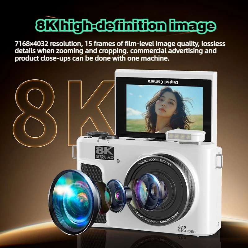 Kamera Digital WD300 8K 88MP,  - Digital Photo Frame Wifi ulasan dan harga