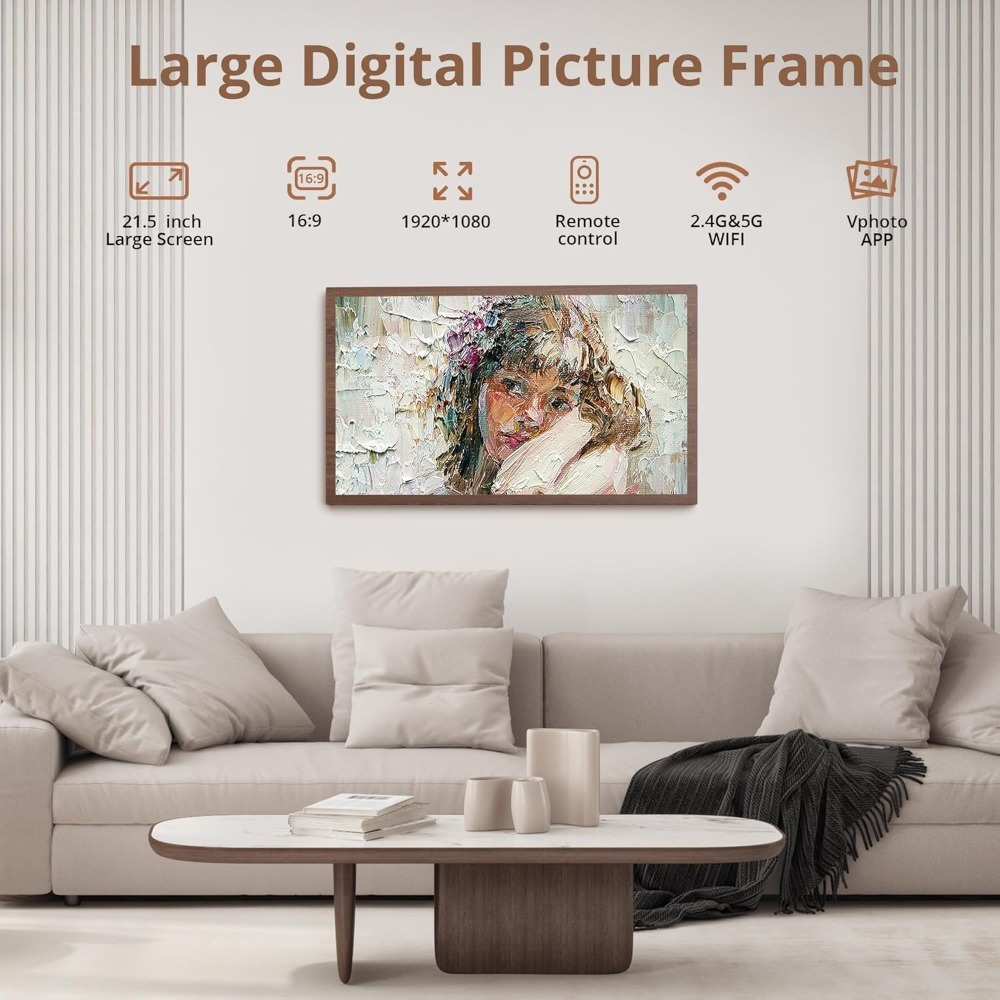 JHZ untuk Bingkai Foto Digital - Digital Photo Frame Wifi ulasan dan harga