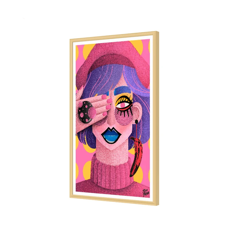 Bingkai Kayu Lukisan Artistik  - Digital Photo Frame Wifi ulasan dan harga