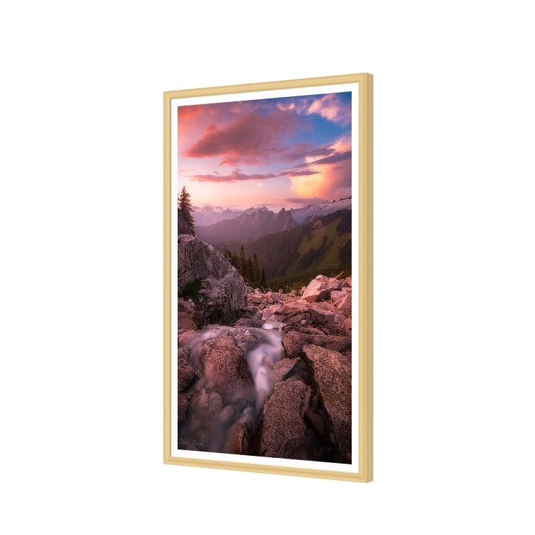 Bingkai Kayu Lukisan Artistik  - Digital Photo Frame Wifi ulasan dan harga