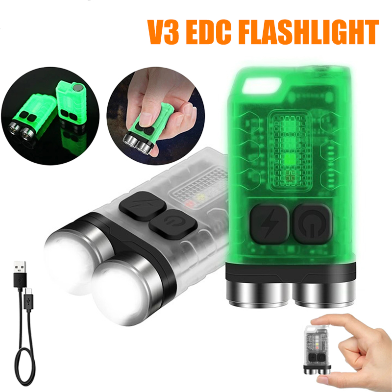 V3 EDC Senter Gantungan Kunci  - Mini Electronics Gadgets ulasan dan harga