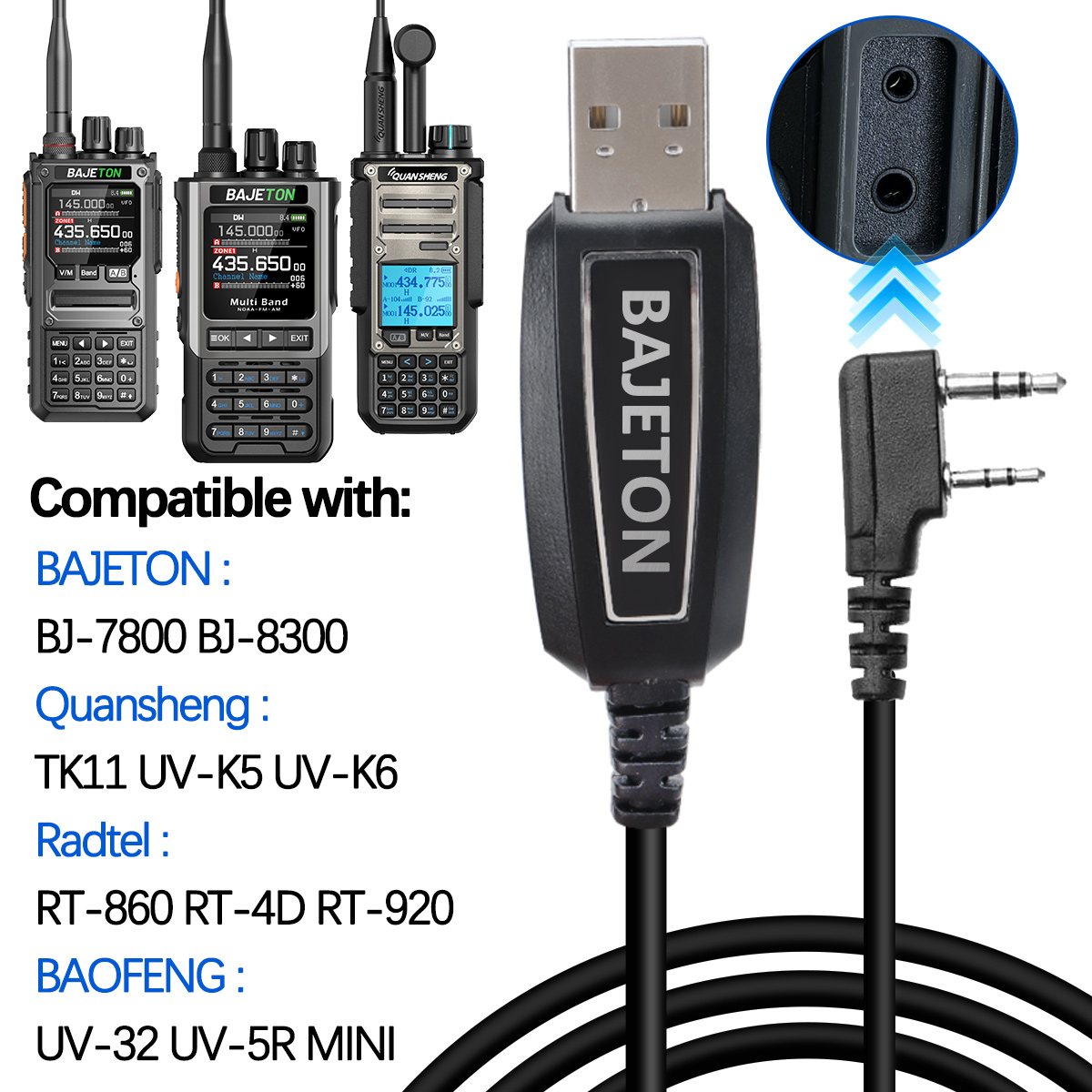 Kabel Pemrograman USB BAJETON  - Mini Electronics Gadgets ulasan dan harga