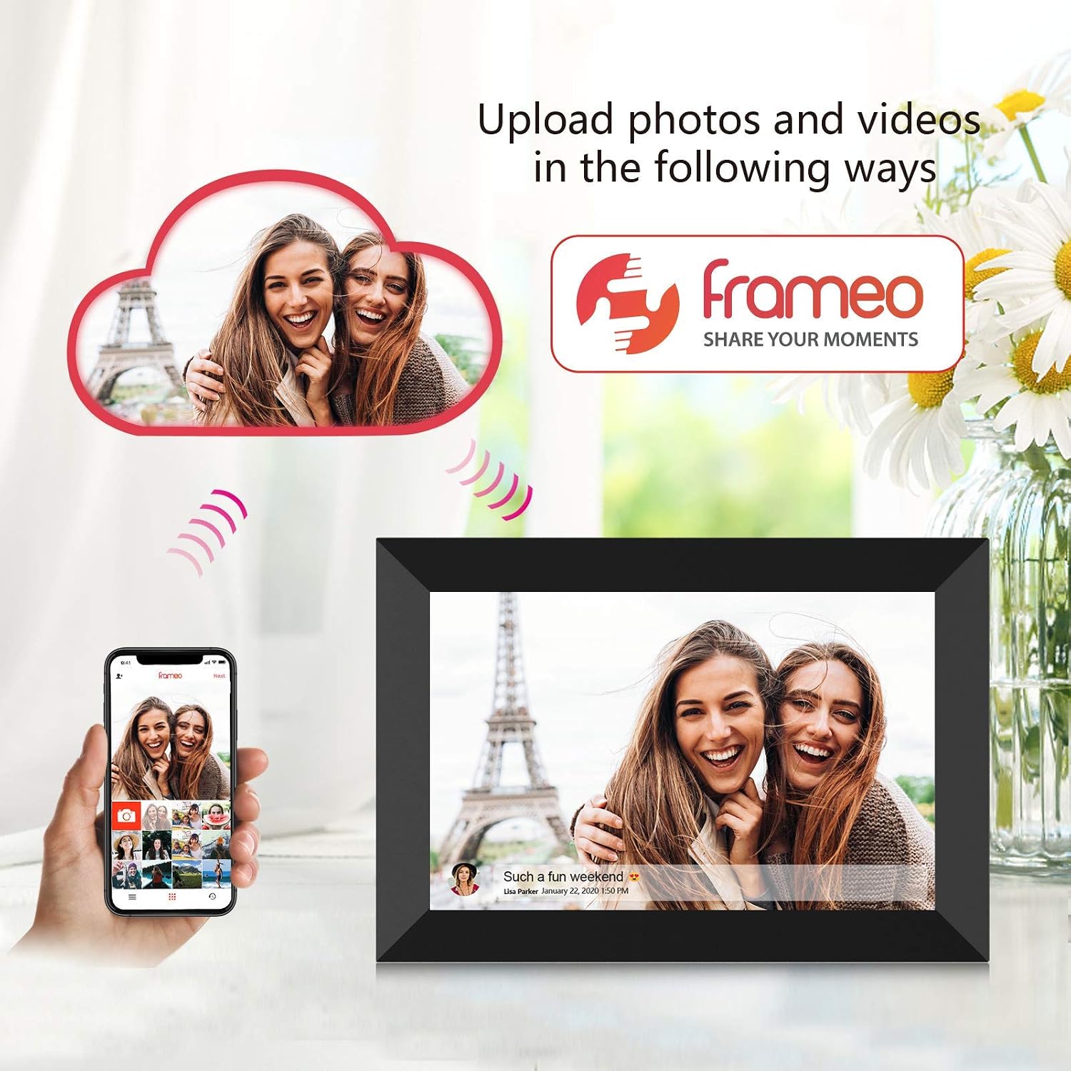 Bingkai Foto Digital WiFi Pint - Digital Photo Frame Wifi ulasan dan harga