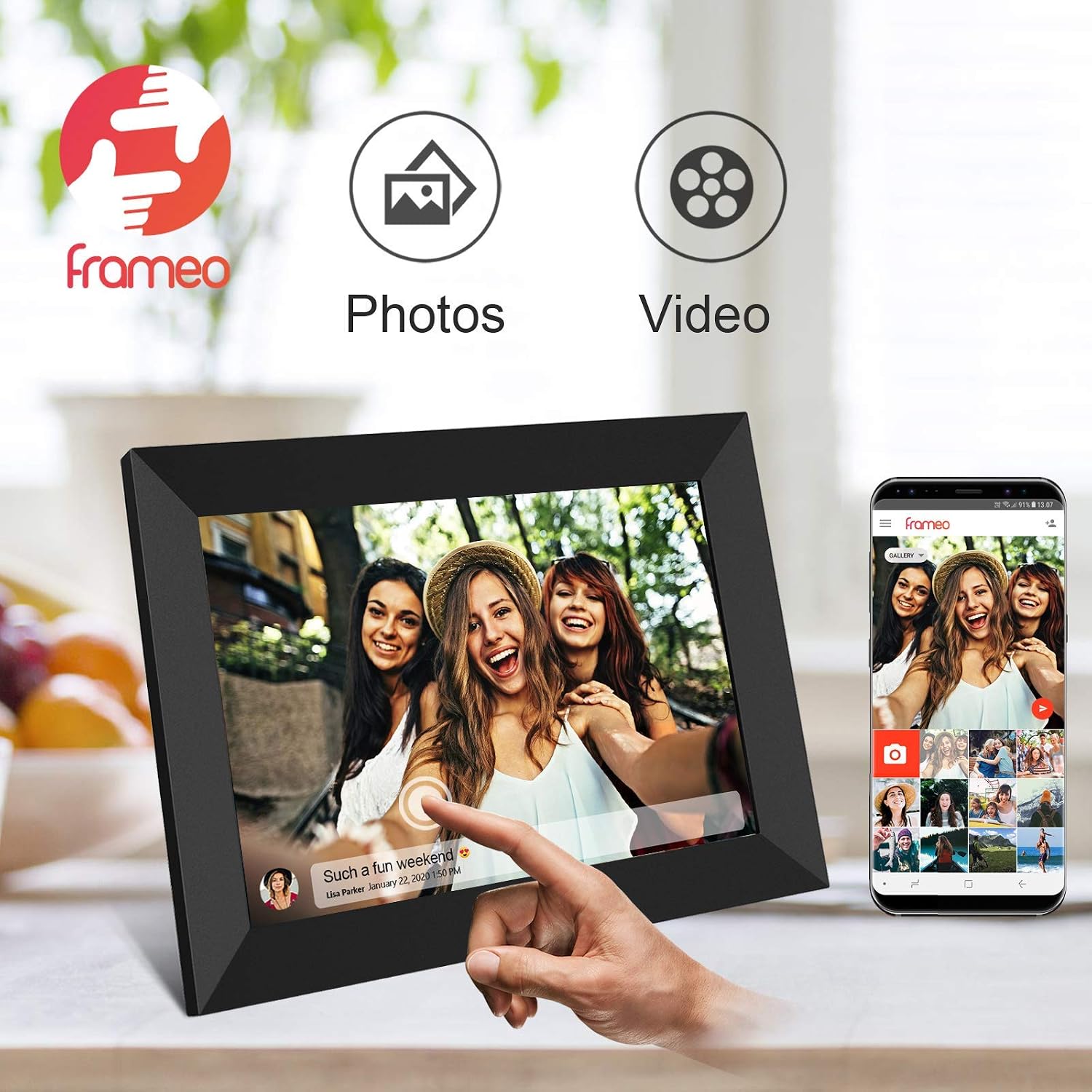 Bingkai Foto Digital WiFi Pint - Digital Photo Frame Wifi ulasan dan harga