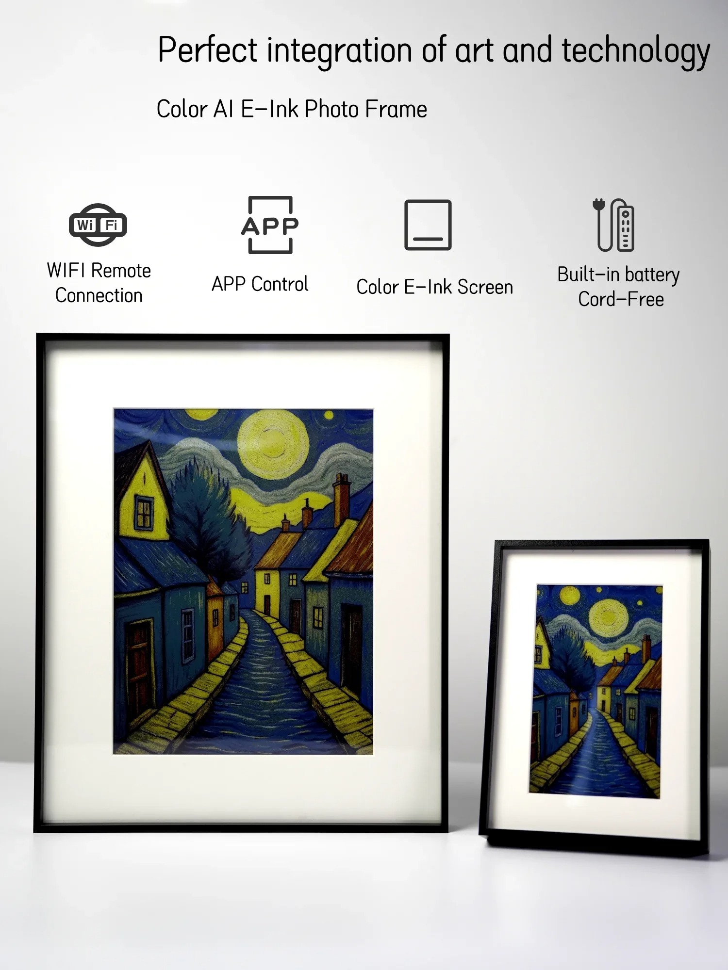 Bingkai foto seni kayu digital - Digital Photo Frame Wifi ulasan dan harga