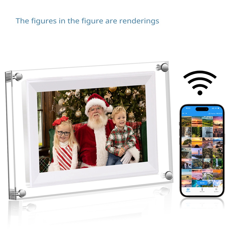 Bingkai Foto Digital Akrilik T - Digital Photo Frame Wifi ulasan dan harga
