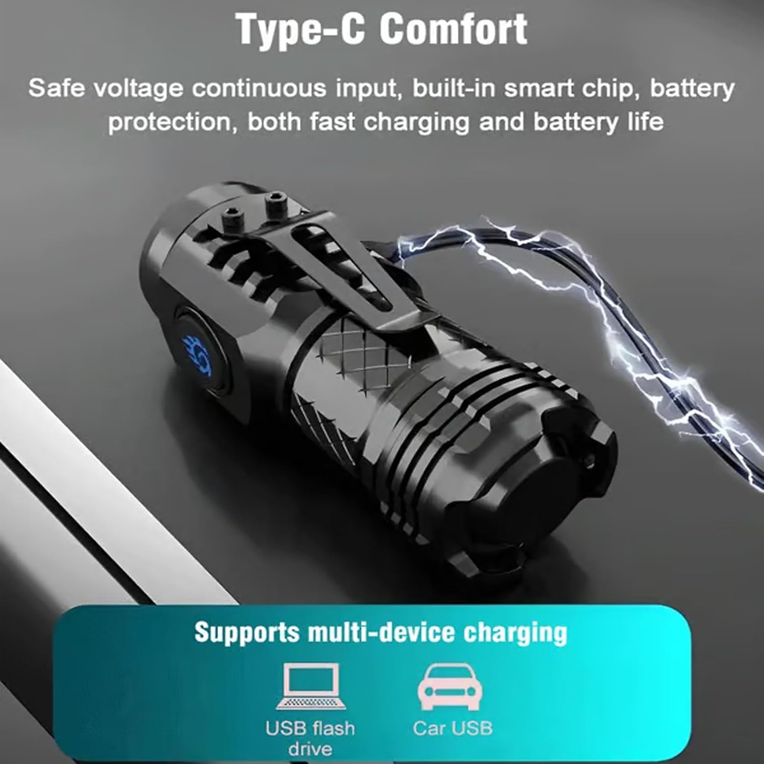 Senter Taktis Daya Tinggi 3LED - Mini Electronics Gadgets ulasan dan harga