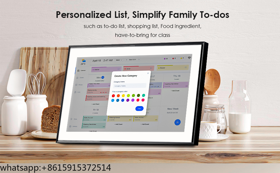 Bingkai Foto Digital TCDSTARSm - Digital Photo Frame Wifi ulasan dan harga