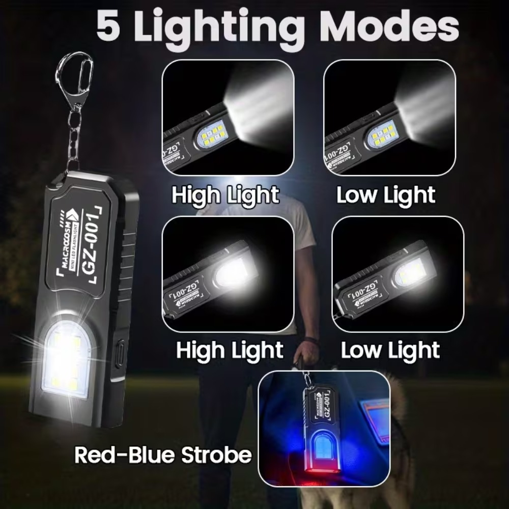 Senter Gantungan Kunci LED COB - Mini Electronics Gadgets ulasan dan harga